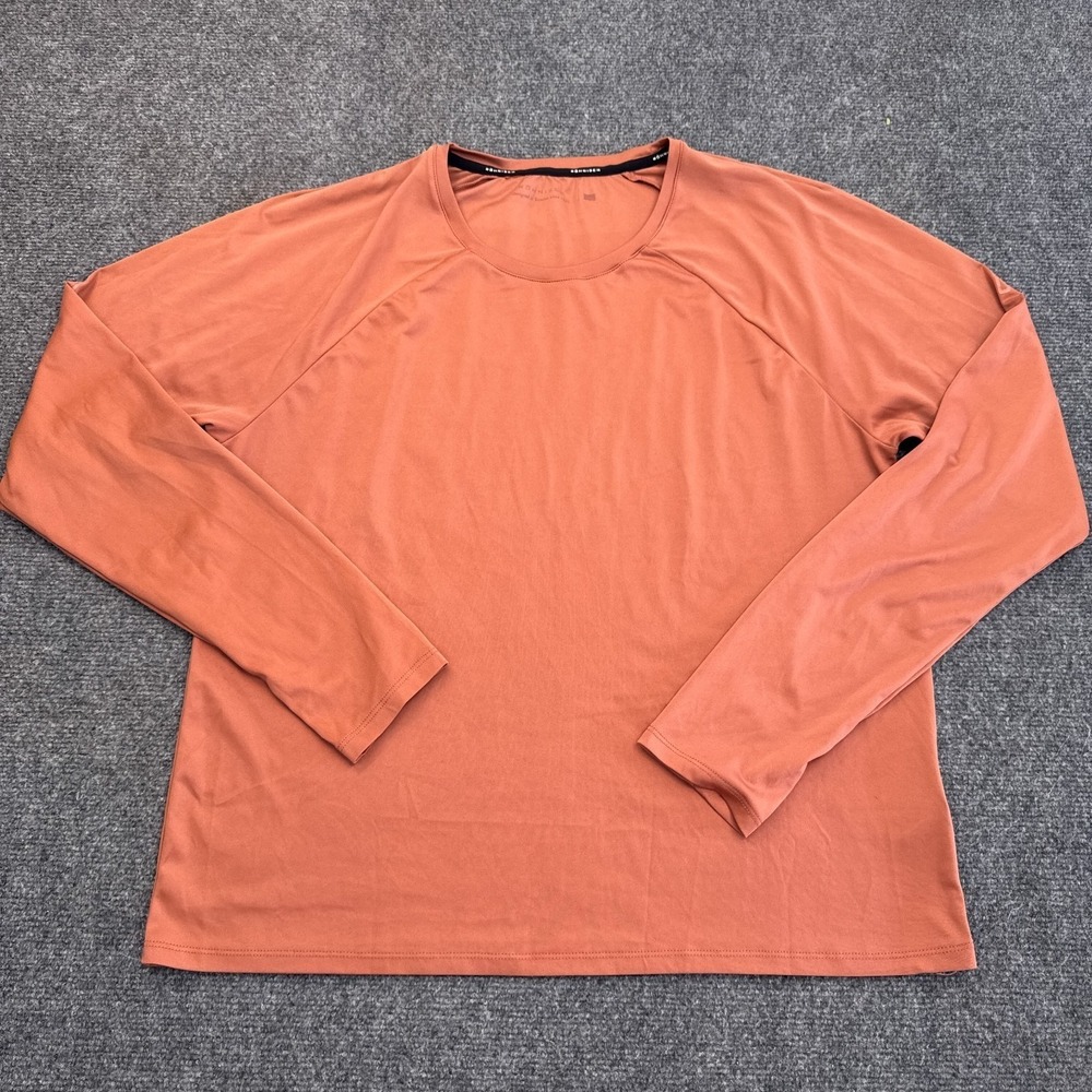 Rohnisch Running‎ T Shirt Top Womens Size Large Orange Long Sleeve Athleisure
